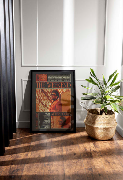 The Weekend "After Hours" Album Cover Poster