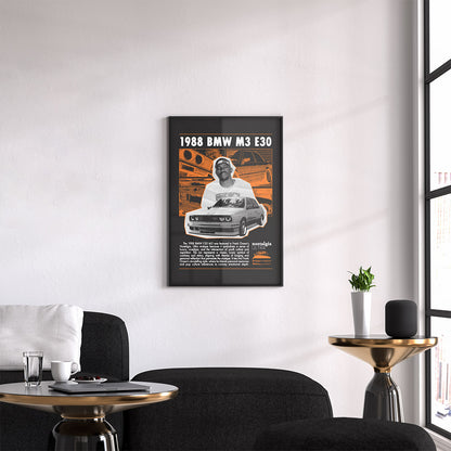 Frank Ocean "Nostalgia ULTRA" BMW M3 E30 Poster