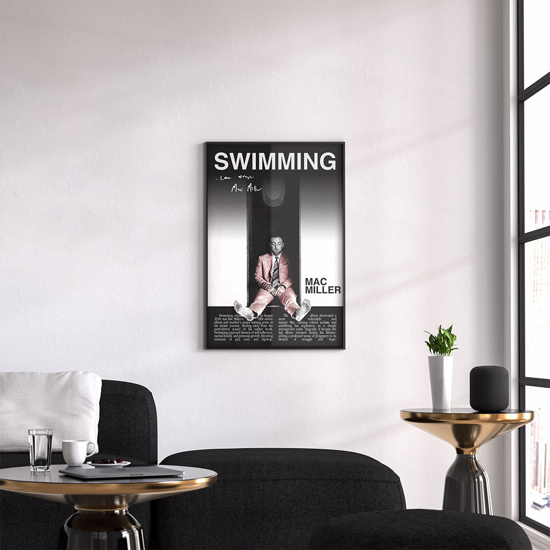 "Swimming" Mac Miller Poster