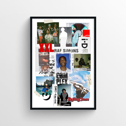 Streetwear & Rappers Music Collage Poster