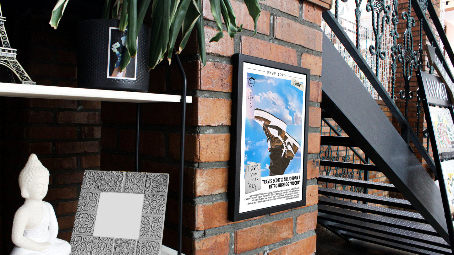 Sneakerhead Poster Retro Air Jordan 1 Low Mocha Reverse