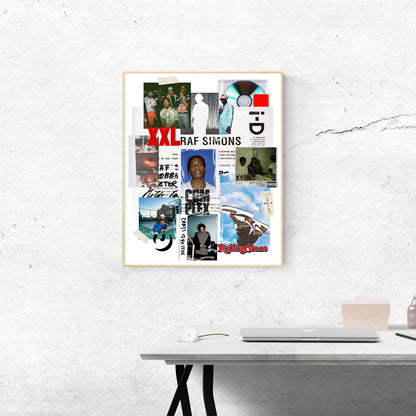 Streetwear & Rappers Music Collage Poster