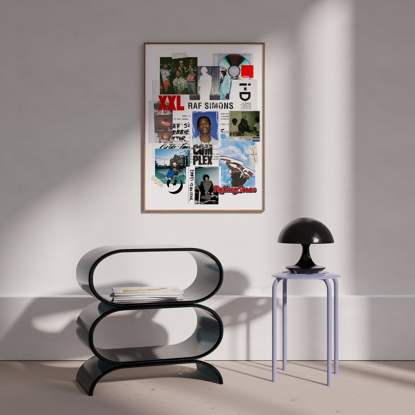 Streetwear & Rappers Music Collage Poster